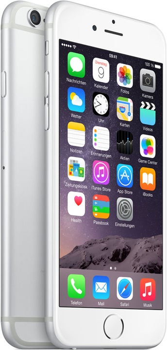 Produktbild Apple iPhone 6 (128 GB, Silber, 4.70", Single SIM, 8 Mpx, 4G)