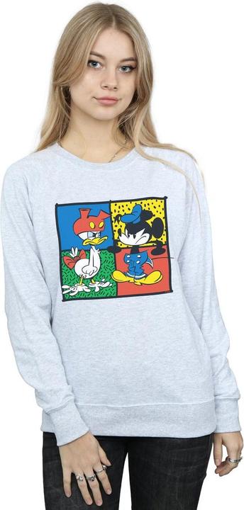 Actual product image Disney Womens/Ladies Mickey Mouse Donald Clothes Swap Sweatshirt (S)