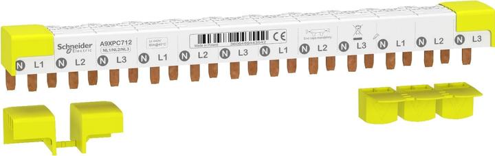 Schneider Electric Acti9 Phasenschiene Stift, 3P+N, 9mm- A9XPC712