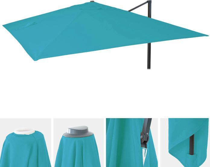 Actual product image Swisshandel24 Cover for luxury traffic light umbrella, parasol cover replacement cover, 3.5x3.5m (Ø4.95m) (3.50 m)