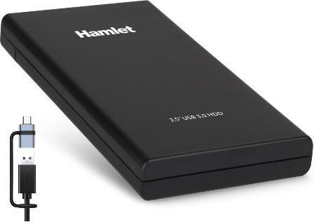 Hamlet HXD25U30-CX BOX HDD - SSD 2.5" USB 3.0 SATA III USB-A+USB-C (HXD25U30-CX) (2.5")