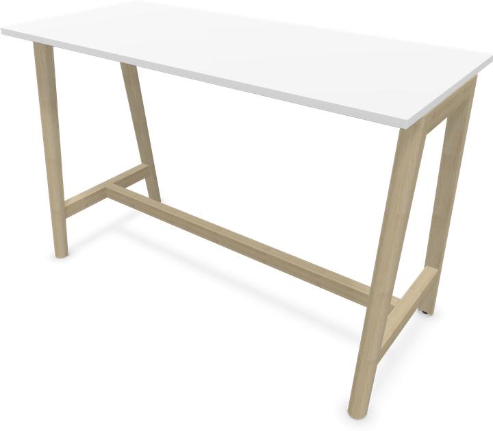 Ash natural light grey stained, White