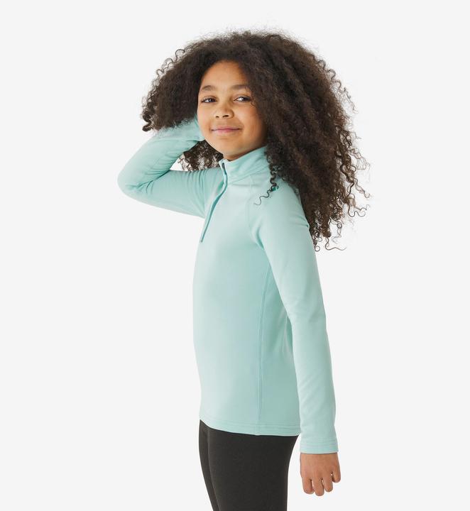 Actual product image Wedze Skiunterhemd Kinder warm 1/2-Reissverschluss - BL500 türkis (116)