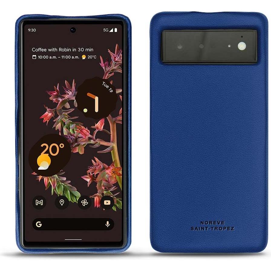 Noreve Lederschutzhülle (Google Pixel 6), Smartphone Hülle, Blau