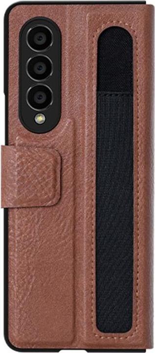Actual product image Nillkin Aoge Leather Case Pen Holder - Samsung Galaxy Z Fold 4 5G - Brown (Samsung Galaxy Z Fold4)