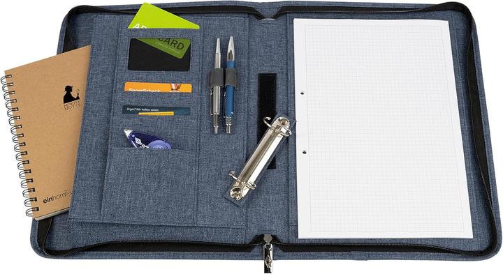 Produktbild Wedo Ringbuchmappe A4 Denim blau (A4, 1x)