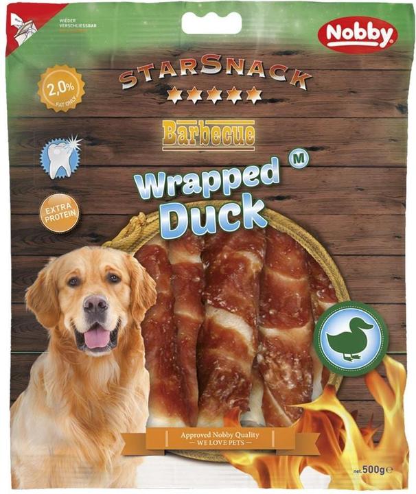 Actual product image Nobby Chew snack StarSnack Barbecue Wrapped Duck M, 500 g (1 pcs., 500 g)