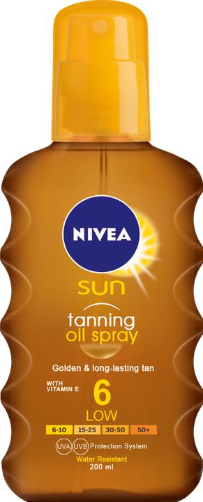 Immagine prodotto NIVEA Olio solare abbronzante spray (Olio abbronzatura, Fino a SPF 10, 200 ml, 150 g)