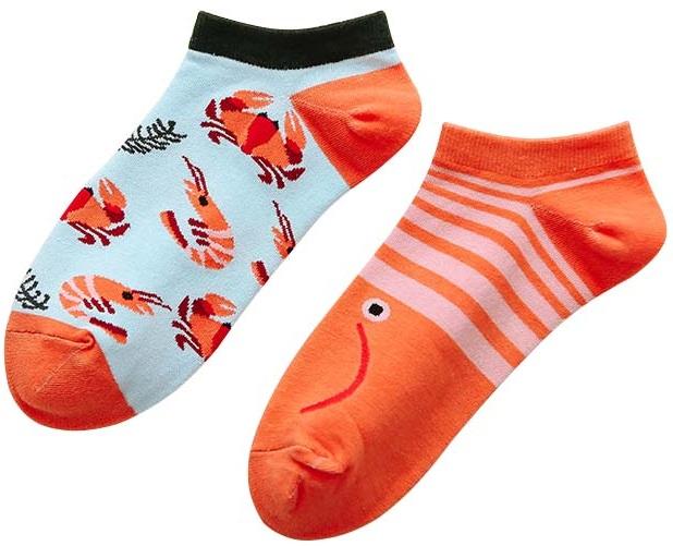 Immagine prodotto Musthaves Knöchelsocken Grösse 38 - 45 cm - Motiv Shrimps (38 - 45)