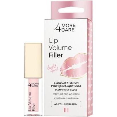 More4Care, Lippenpflege, MORE4CARE Lip Volume Filler błyszczyk-serum powiększający usta Light Pink 4,8g
