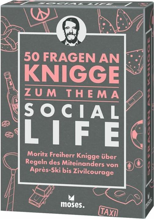 Produktbild 50 Fragen an Knigge zum Thema Social Life (Deutsch, Moritz Freiher Knigge, Kajo Titus Strauch, Michael Schellberg, 2021)