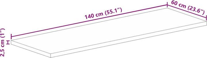 Image du produit VidaXL Kineta (140 x 60 x 2,5 cm)