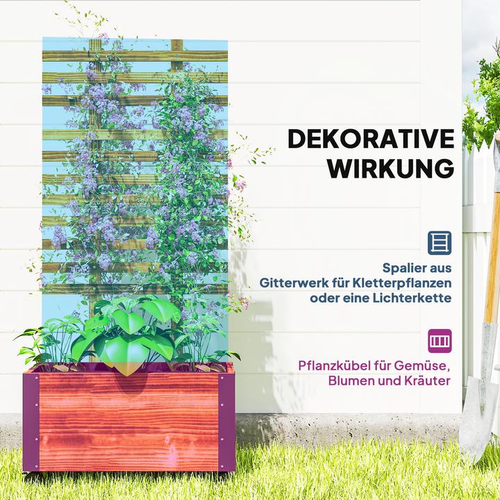 Produktbild Outsunny Hochbeet mit Rankhilfe