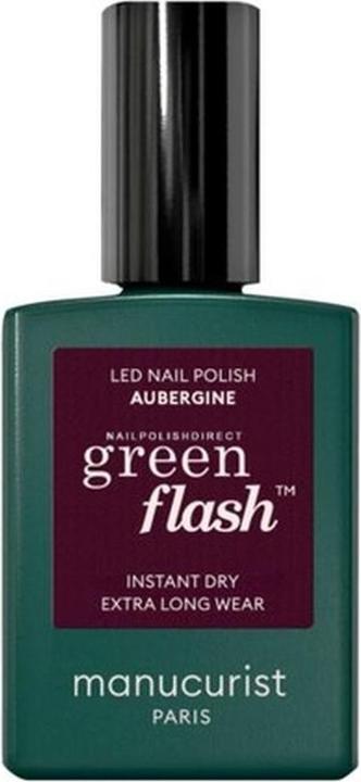 Manucurist Green Flash Nagellack Aubergine (Aubergine, Gel-Effekt Nagellack)