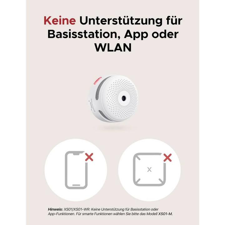 Actual product image X-Sense Stand-alone smoke alarm device with visual and audible alarm function 5 pcs.