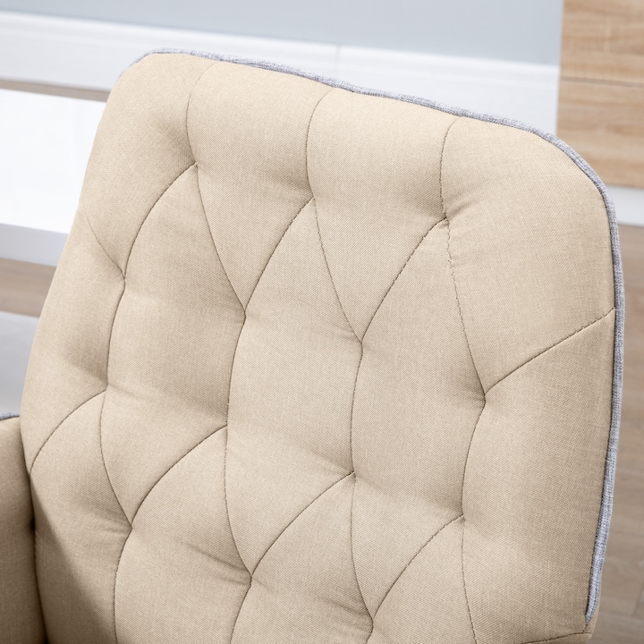 Produktbild Homcom Bürostuhl mit Wippfunktion, aus Webstoff und Polyester, gemütlich