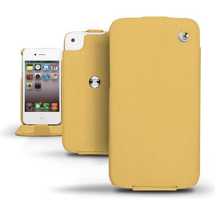 Noreve Lederschutzhülle vertikal (Apple iPhone 4), Smartphone Hülle, Orange