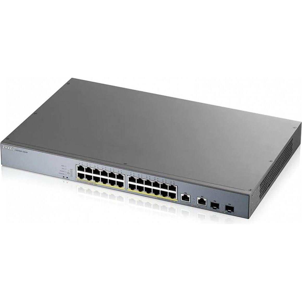 Thumbnail - Zyxel GS1350-6HP Switch (6 Ports), Netzwerk Switch, Grau