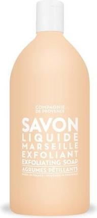 Immagine prodotto La Compagnie de Provence Sapone esfoliante da 1 litro Agrumi frizzanti (Scrub detergente, 1000 ml)