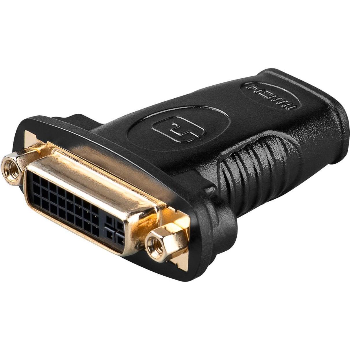 Goobay Da HDMI a DVI (DVI, HDMI), Adattatore dati + video, Nero