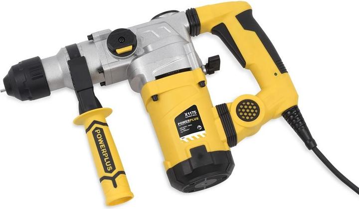 Produktbild Powerplus POWX1175 Boorhamer - 1600W - 5J - SDS-Plus - Trilling reductie - Incl. opbergkoffer en 7 accessoires