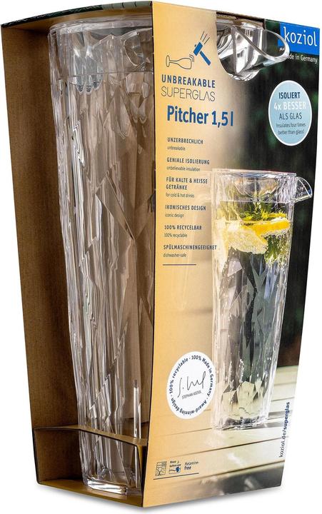 Produktbild Koziol Karaffe Club 1.5 l, Transparent (1.50 l)