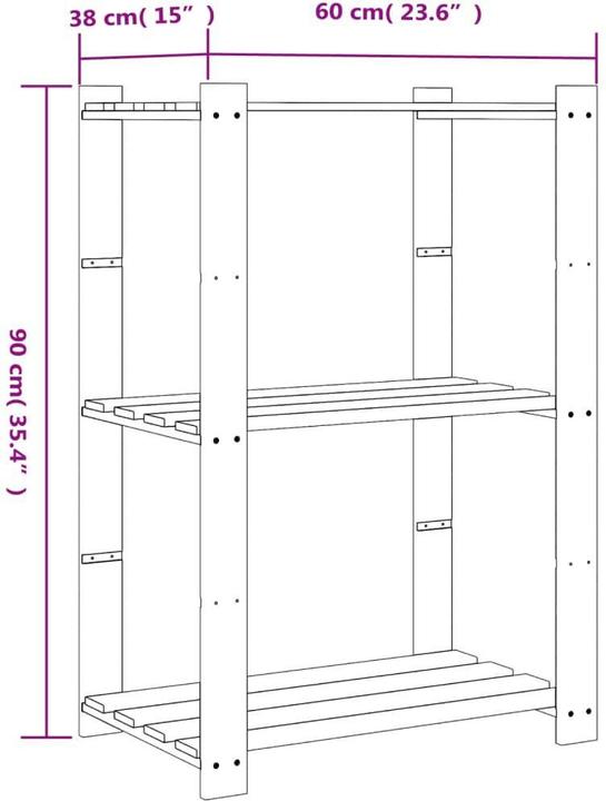 Produktbild vidaXL Lagerregal