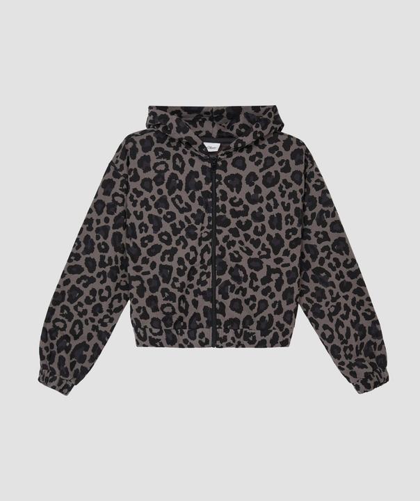 Produktbild s.Oliver Sweatshirt Jacke Kurze Sweatjacke in Oversize mit Animal-Muster (170, 176)