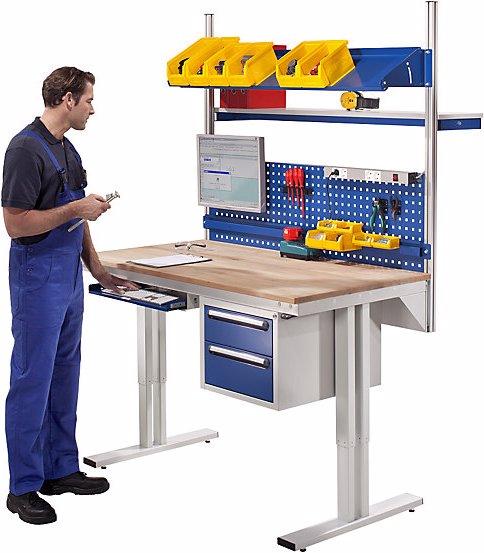 Actual product image RAU Work table, electrically height adjustable (100 cm, 100 cm)