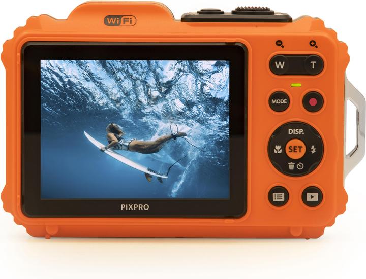 Actual product image Kodak Unterwasserkamera WPZ2, orange 4x opt. Zoom, 15m, 16MP (4.9 - 19.6 mm, 16 Mpx)
