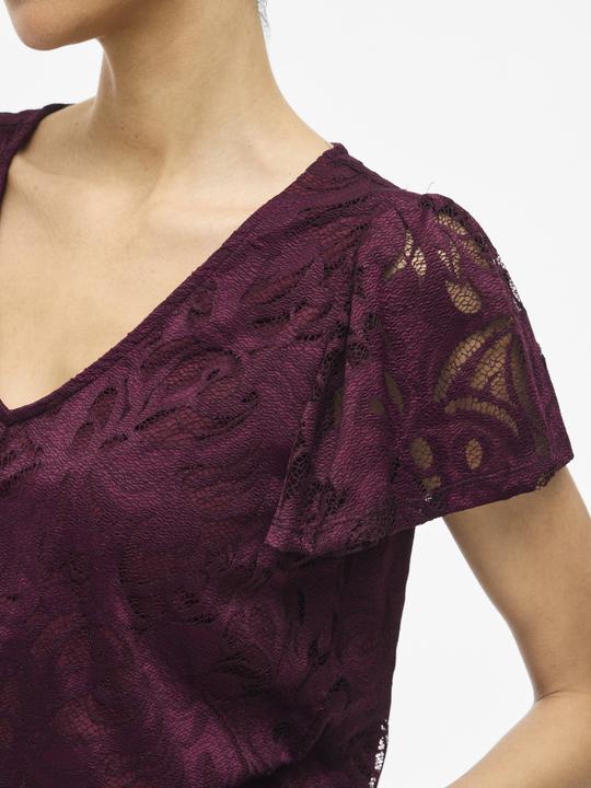 Actual product image Vila VISTASIA V-Ausschnitt Oberteil mit kurzen Ärmeln (M)