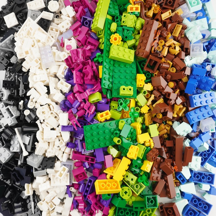 Produktbild LEGO Steine Bunt gemischt - 1000 gr. - ca. 1000 Stück - Colorful bricks mix - NEU (LEGO Zubehör)