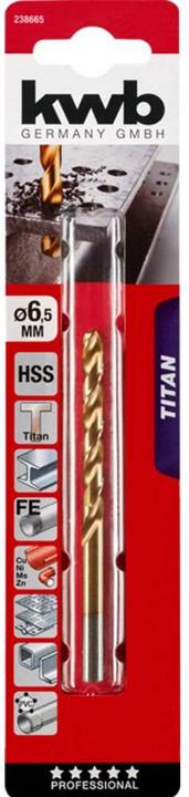 Actual product image kwb TITANHSSpiral drill (6.5 millimetres)