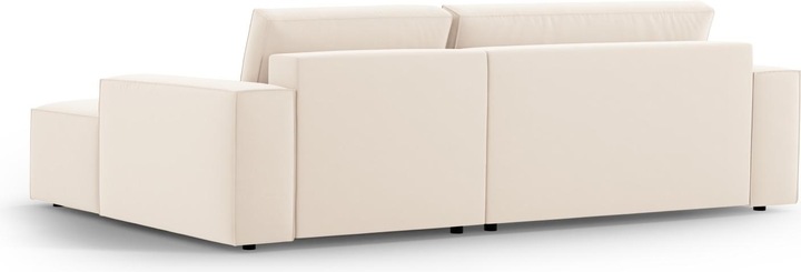 Actual product image Micadoni Velvet Right Corner Sofa With Bed Function And Box, "Jodie", 3 Seats, 246x151x86 Made in Europe (Corner sofa)