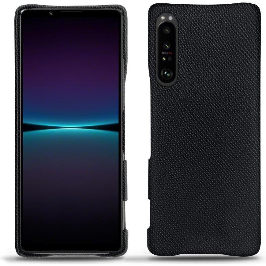 Noreve Lederschutzhülle (Sony Xperia 1 IV), Smartphone Hülle, Schwarz