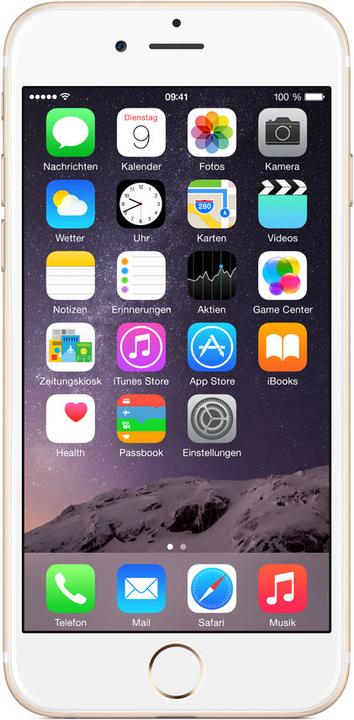 Image du produit Apple iPhone 6 (64 Go, Or, 4.70", SIM simple, 8 Mpx, 4G)