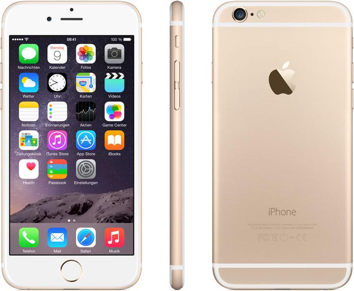 Image du produit Apple iPhone 6 (64 Go, Or, 4.70", SIM simple, 8 Mpx, 4G)