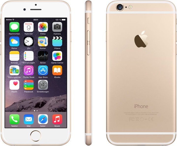 Actual product image Apple iPhone 6 (64 GB, Gold, 4.70", Single SIM, 8 Mpx, 4G)