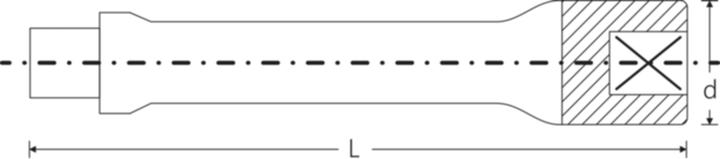 Produktbild Stahlwille SteckschlüsselVerlängerung Antrieb (3/4")
