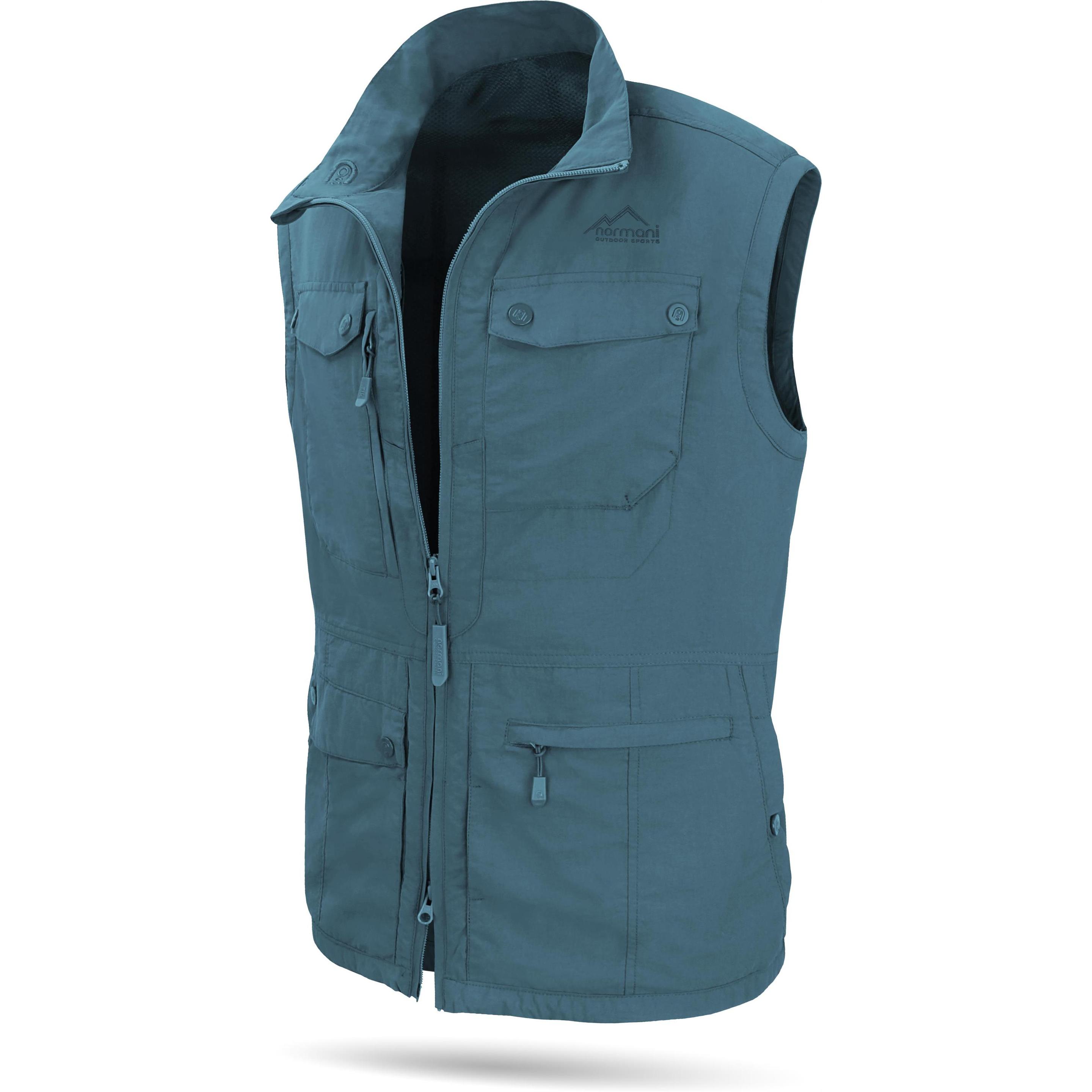 Thumbnail - Normani, Herren, Weste, Herren Outdoor Weste Kudu - 1485, Blau, (XL)