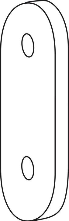 Hautau ATRIUM HS shim plate for locking bolt, thickness 0.5 mm, galvanised steel