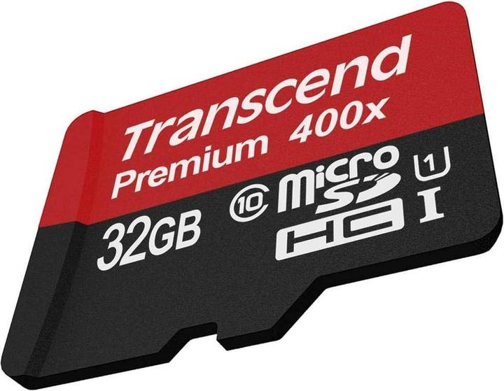 Produktbild Transcend Premium 32GB microSDHC UHS-I Class10 60MB/s MLC (32 GB, microSDHC, U1, UHS-I)