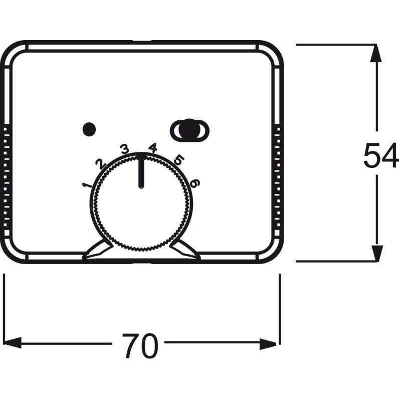 Thumbnail - Busch-Jaeger Zentralscheibe für Raumtemperaturregler 2CKA001710A3558, Taster + Schalter, Bronze