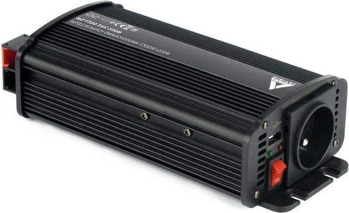 Digital Samochodowa przetwornica napięcia 12 VDC / 230 VAC IPS-1200U 1200W