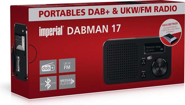 Actual product image Imperial DABMAN 17 DAB+ / FM Stereo Radio Black (Bluetooth)