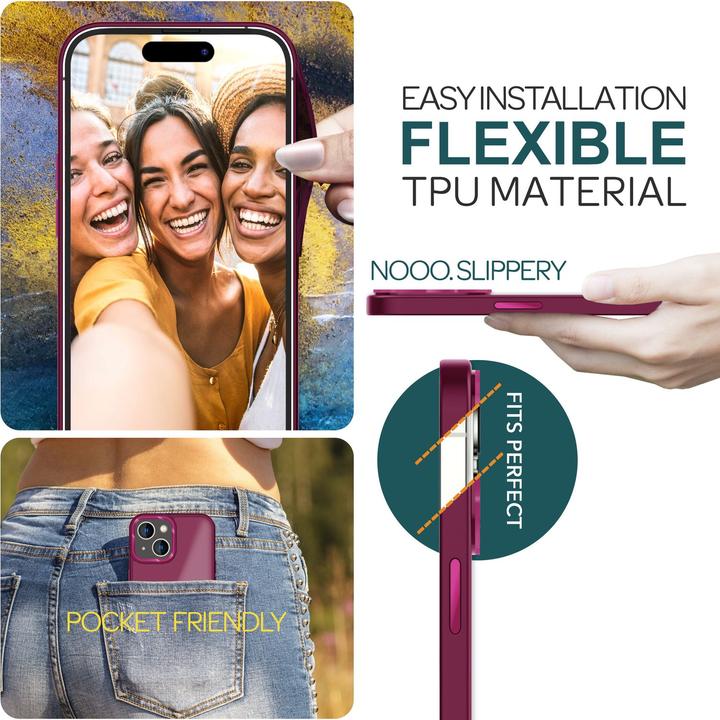 Image du produit Nalia Étui hybride Matt Transparent Frosted (Apple iPhone 15 Plus)