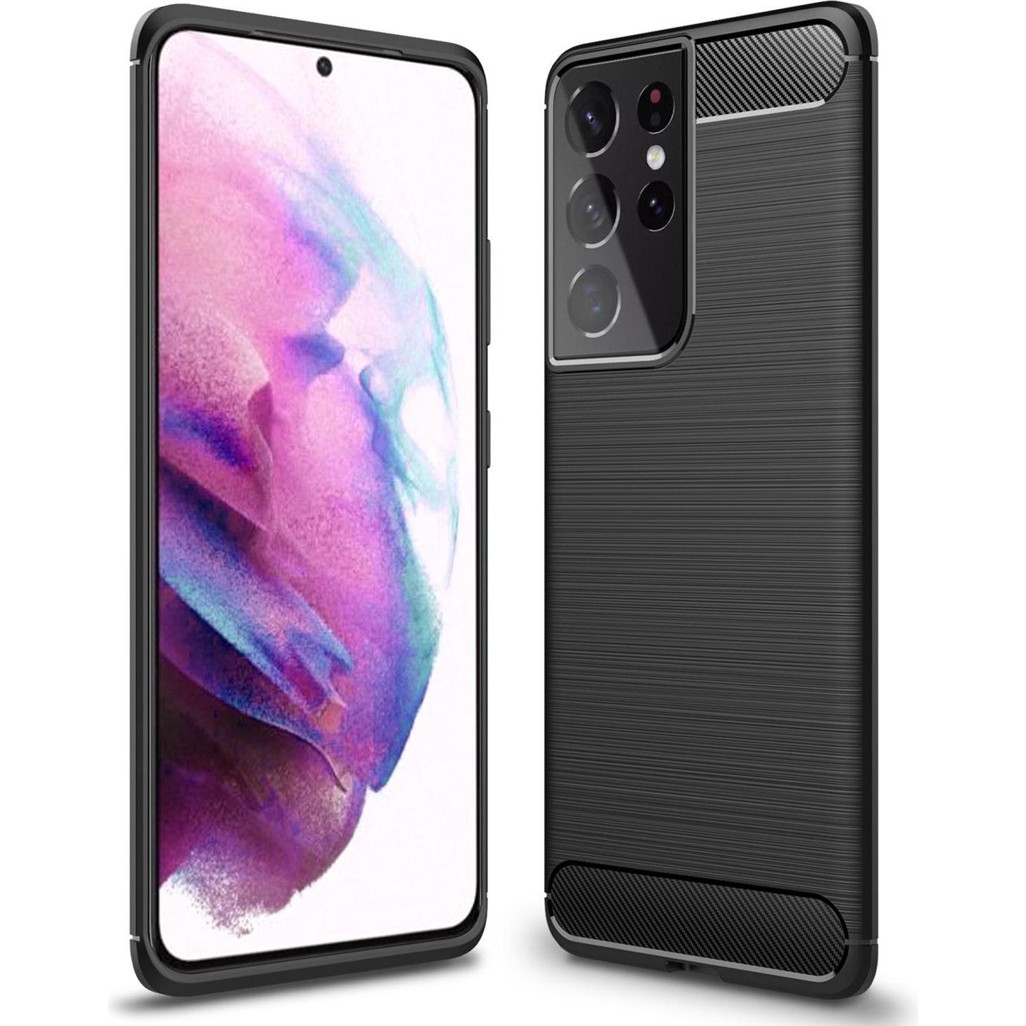 Nalia Handyhülle (Samsung Galaxy S21 Ultra), Smartphone Hülle, Schwarz
