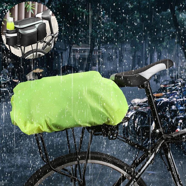 Produktbild Wozinsky Universal Waterproof Rain Cover for Bike Pannier Bag or Backpack green (WBB5YW)