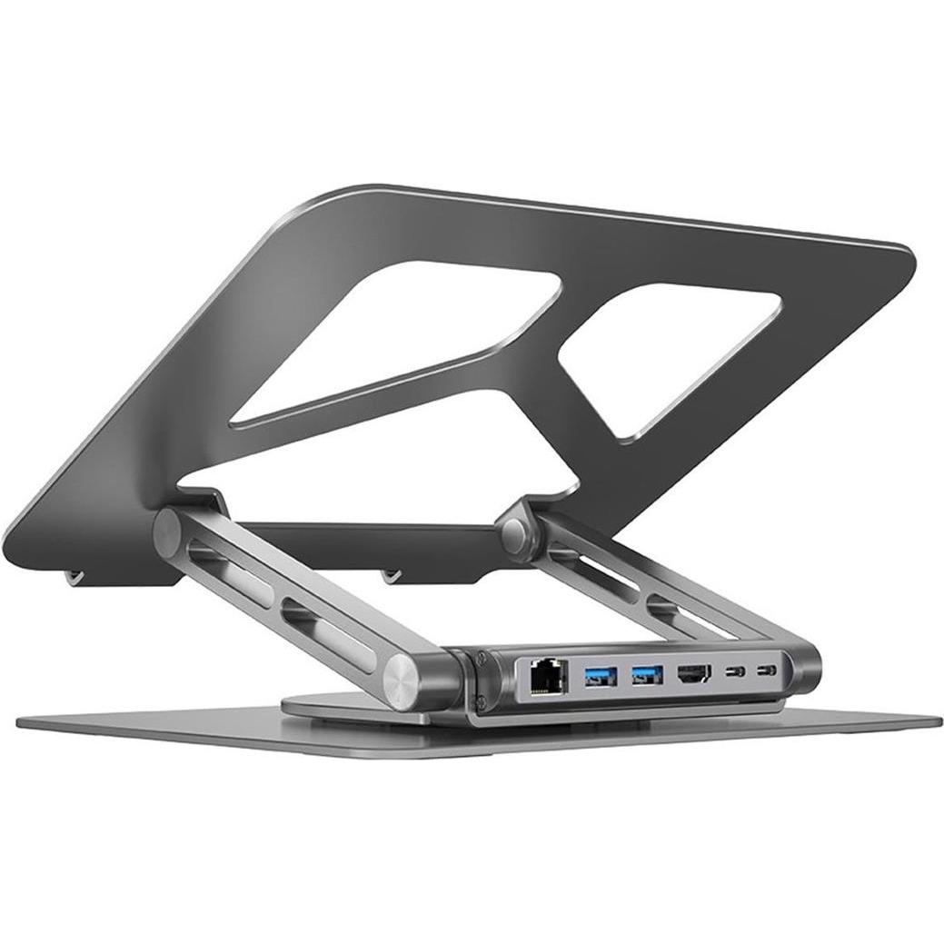 Unitek USB-C Laptop-Dockingstation Laptopständer, Notebook Ständer, Grau
