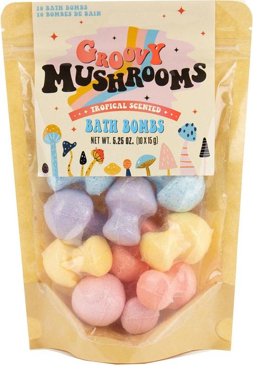 Produktbild Gift Republic Sprudelnde Badebomben Groovy Mushrooms (Badekugeln)
